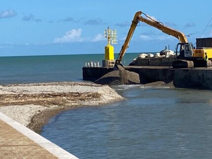 Lavori al porto di Senigallia