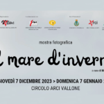 Locandina della mostra fotografica "il mare d'inverno"