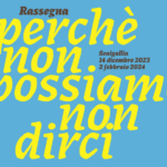 Locandina della rassegna "Perché non possiamo non dirci"