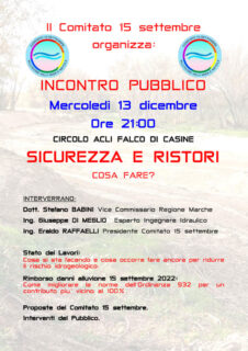 Alluvione 2022: incontro per discutere di sicurezza e risarcimenti