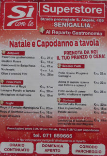Offerte Natale Sì con Te Superstore Strada Sant’Angelo a Senigallia