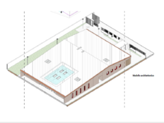 Modello architettonico del nuovo asilo nido di Marzocca