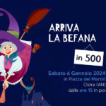 Arriva la Befana in 500 a Ostra