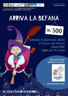 Arriva la Befana in 500 a Ostra