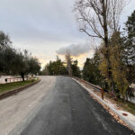 Lavori di ripristino di un tratto di Piazzale Bucci a Corinaldo