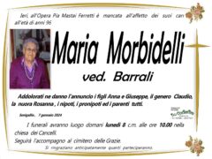 Necrologio di Maria Morbidelli