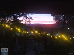 Tramonto natalizio con vista sul Nerone - Foto Giancarlo Rossi