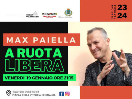 Max Paiella a Senigallia con A ruota libera