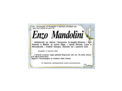 Necrologio Enzo Mandolini