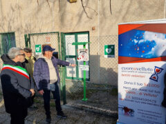 Inaugurazione defibrillatore DAE presso bocciodromo via Rovereto