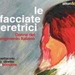 Locandina dello spettacolo "Le sfacciate meretrici"