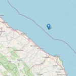 Terremoto Magnitudo 2.2 al largo di Senigallia e Marotta
