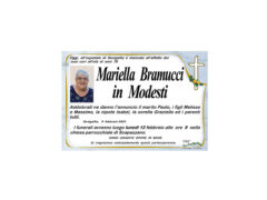 Necrologio Mariella Bramucci in Modesti