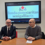 Massimo Bello visita Fondazione Caritas con Giovanni Bomprezzi