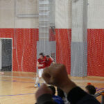 Esultano giocatori e tifosi del Corinaldo C5