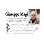 Necrologio Giuseppe Magi