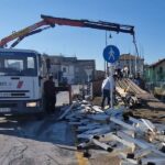 Lavori per la realizzazione dei bagni pubblici al porto