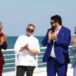 Mauro Uliassi con i giudici di Masterchef