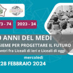 Rassegna 1973/74-2023/24: i 50 anni del Medi. Insieme per progettare il futuro: incontri fra i Liceali di ieri e i Liceali di oggi