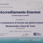 Accreditamento Erasmus ottenuto dall'Istituto Comprensivo di Arcevia
