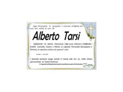Necrologio di Alberto Tarsi