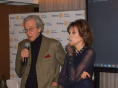 Mariano Rigillo e Anna Teresa Rossini al Rotary Club Senigallia