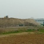 Materiale accatastato alla Zipa di Casine di Ostra