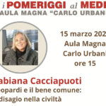 Fabiana Cacciapuoti al Liceo Medi di Senigallia