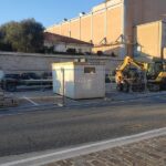 Lavori al parcheggio della Pesa in viale Leopardi