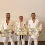 Marco Bracci, Simona Martino, Andrea Montresor cintura nera di judo