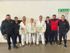 Marco Bracci, Simona Martino, Andrea Montresor cintura nera di judo
