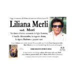 Necrologio Liliana Merli