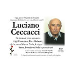 Necrologio Luciano Ceccacci