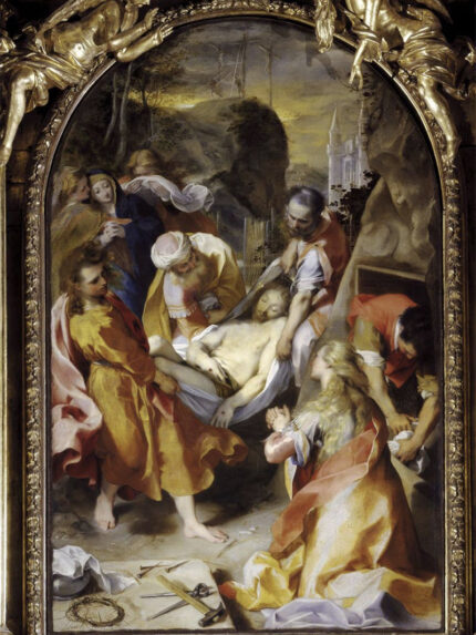 Federico Barocci, Trasporto di Cristo al Sepolcro, 1582, Chiesa della Croce di Senigallia
