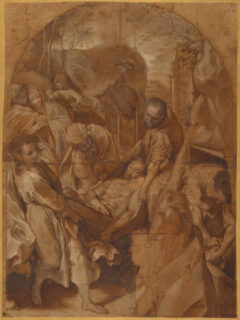 Federico Barocci, Trasporto di Cristo al Sepolcro, 1582, oil study, Getty Museum