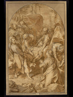 Federico Barocci, Trasporto di Cristo al Sepolcro, 1582, incisione successiva