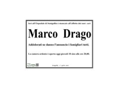 Necrologio Marco Drago
