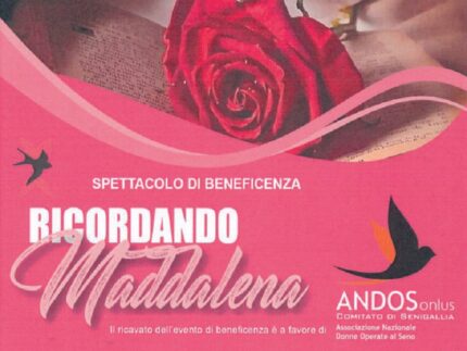 Locandina dello spettacolo "Ricordando Maddalena"