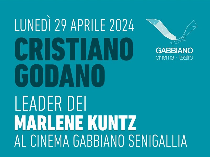 Cristiano Godano al cinema Gabbiano di Senigallia