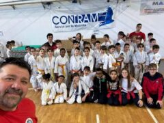 Atleti della Polisportiva Senigallia settore judo a Camerino