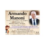 Necrologio Armando Manoni