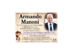 Necrologio Armando Manoni