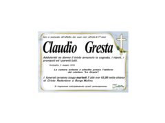 Necrologio Claudio Gresta