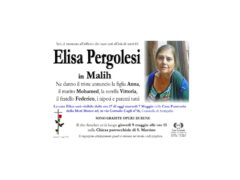 Necrologio di Elisa Pergolesi