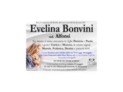 Necrologio di Evelina Bonvini
