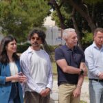 Conferenza stampa PD Marche, Ancona e Senigallia ai giardini Morandi