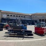 Raduno Harley Davidson: allestimento Foro Annonario