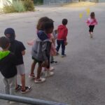 Bambini sperimentano la ruzzola a Trecastelli