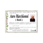 Necrologio Auro Marchionni (Bubi)