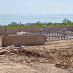 Antenna in corso di realizzazione sulla collina del Cavallo